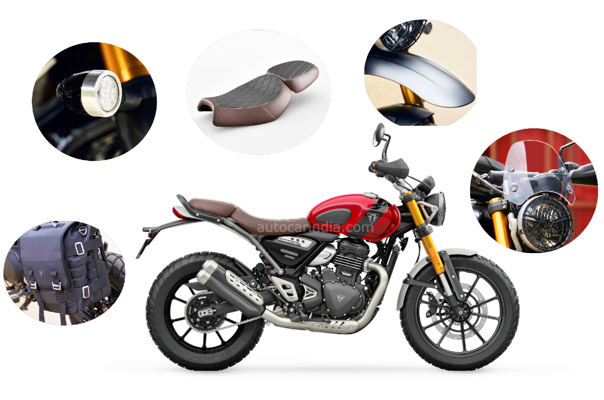 Triumph Speed 400, Scrambler 400 X price, booking amount, accessories.